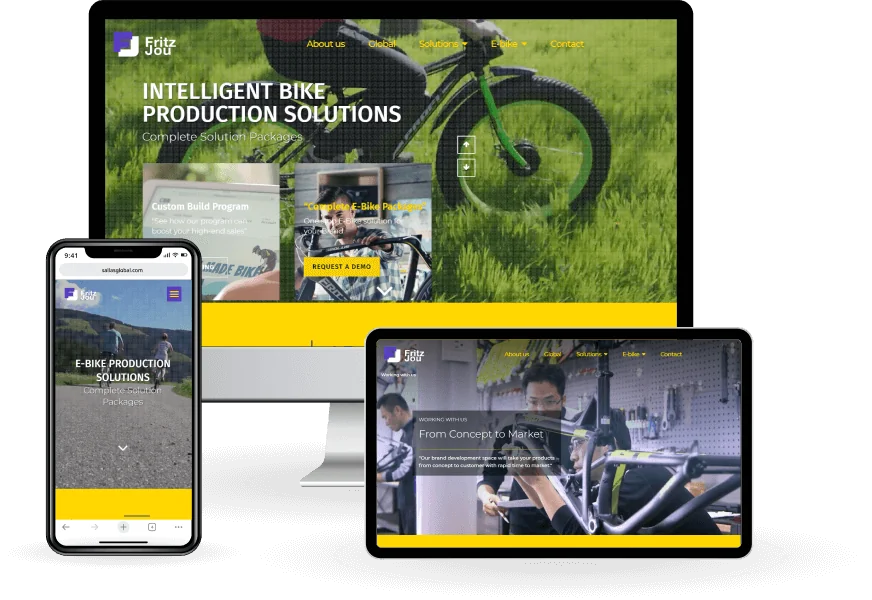 FJBike Website mock up