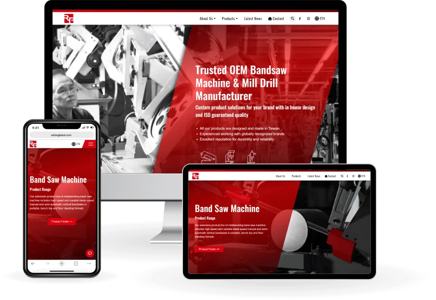 Rongfu website mock up
