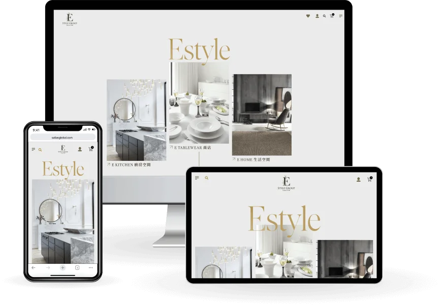 eStyleGroup Website mock up