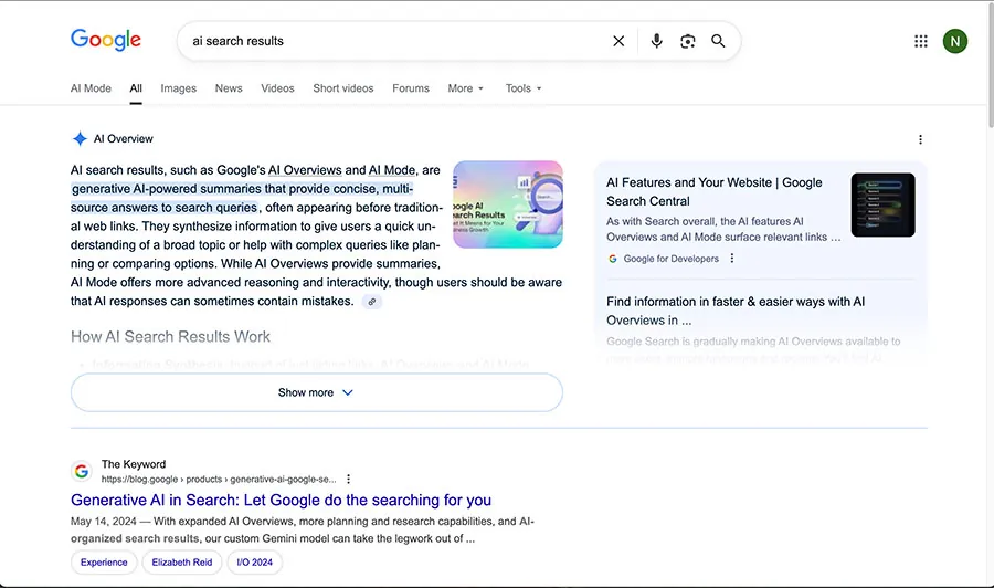 Is Your Company in AI Search Results | GS Blog