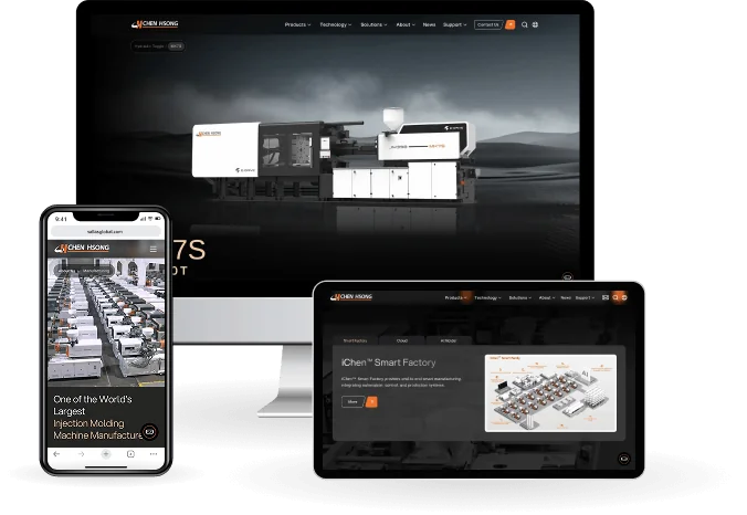 ChenHsong Website page mock-up